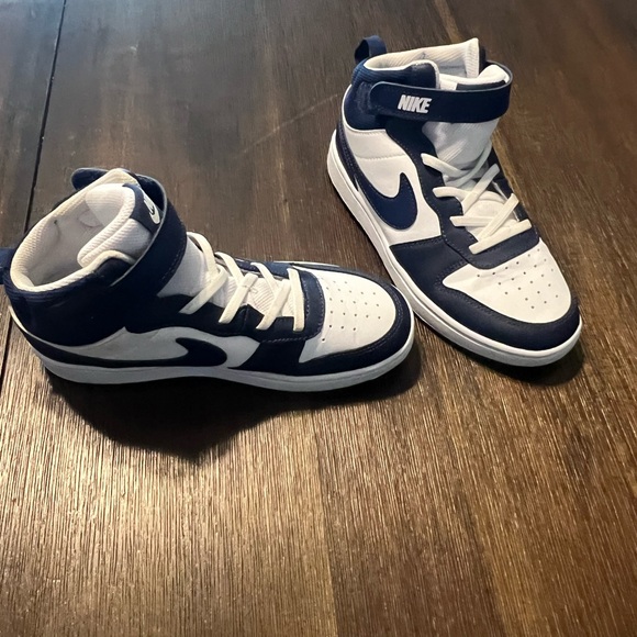 Nike Other - Nike Blue and White High-Top Sneakers